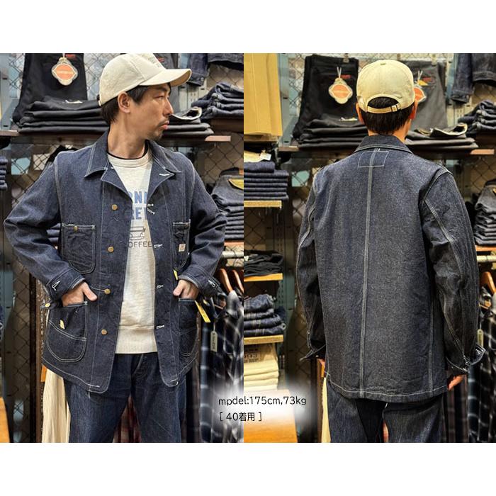 2024SS SUGAR CANE シュガーケーン SC14371 / 11oz. BLUE DENIM WORK COAT デニムワークコート アメカジ カバーオール デニム インディゴ 東洋エンタープライズ｜gmmstore｜09