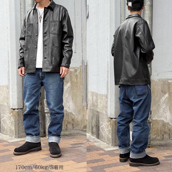 Schott N.Y.C 2024FW LAMB LEATHER COVERALL JACKET ショット Schott N.Y.C 2024FW LAMB LEATHER COVERALL JACKET ショット