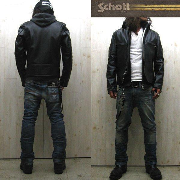 Schott N.Y.C 牛革 ステアハイド 641XX 60's シングルライダース Schott N.Y.C 牛革 ステアハイド 641XX 60's シングルライダース
