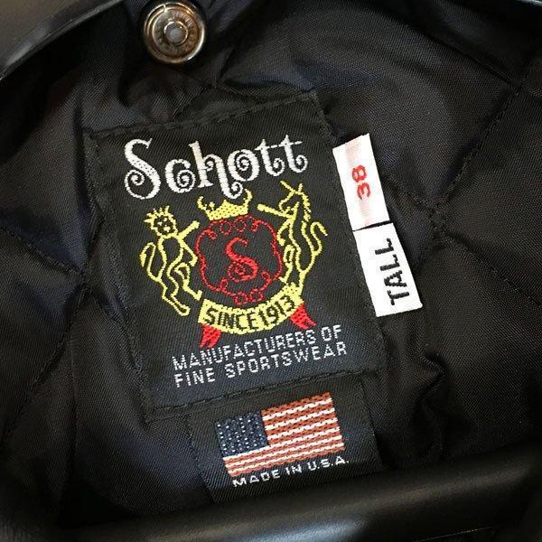 Schott 613UST 【日本代理店別注】 schott ライダース ワンスターライダース　 Schott 613US Tall ONE STAR トールの画像