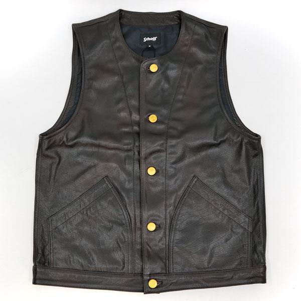Schott N.Y.C 2024FW ショット バッファロー レザーベスト Schott N.Y.C 2024FW ショット バッファロー レザーベスト