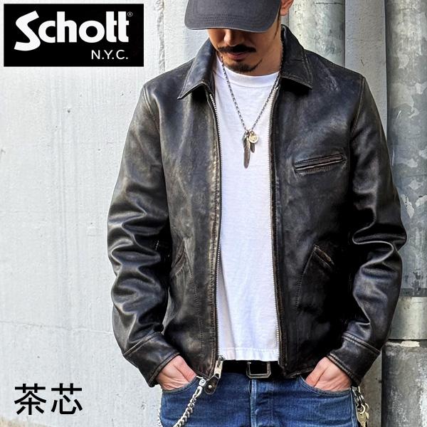 Schott N.Y.C SCHOTT SPORTS LEATHER JACKET ショット スポーツレザー
