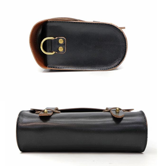 Schott ブラック レザー ショルダーバッグ ツールバック Schott/ショット/SCHOTT TOOL BAG/ショット ツールバッグ（ショルダー