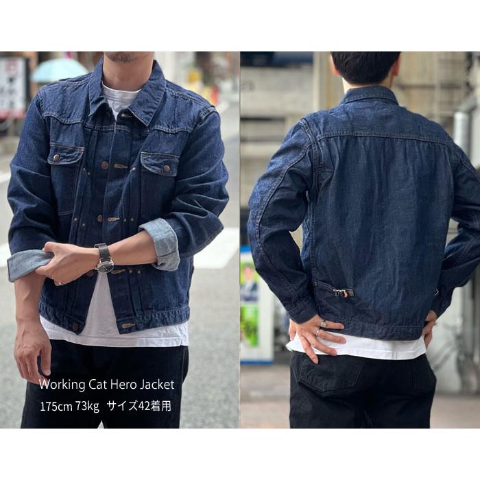 TCBジーンズ TCB Working Cat Hero Jacket Gジャン ワーキングキャットヒーロージャケット TCB jeans [ ティーシービージーンズ ]  Made in Japan｜gmmstore｜10