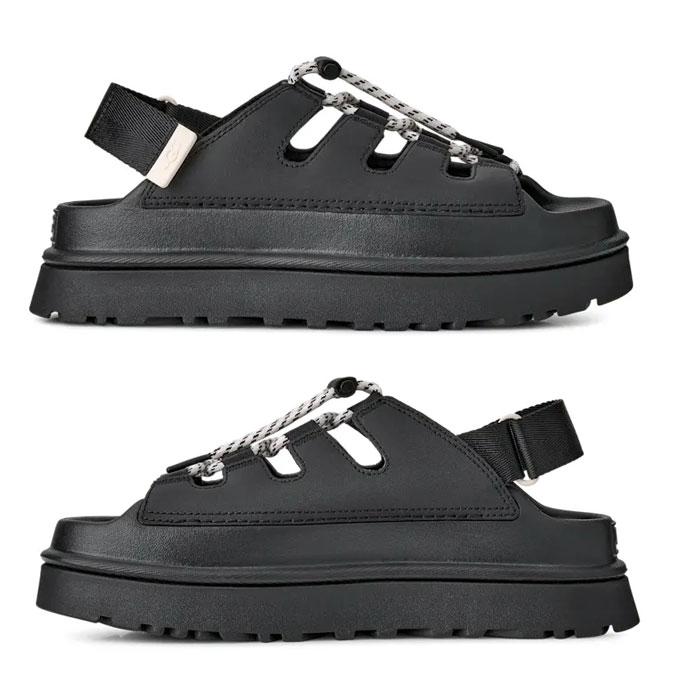 2026SS【安心の国内正規品】 UGG アグ レディース ゴールデングロウ トグル 1179370 GoldenGlow Toggle ブラック ジャスミン サンダル 厚底 プラットフォームの画像