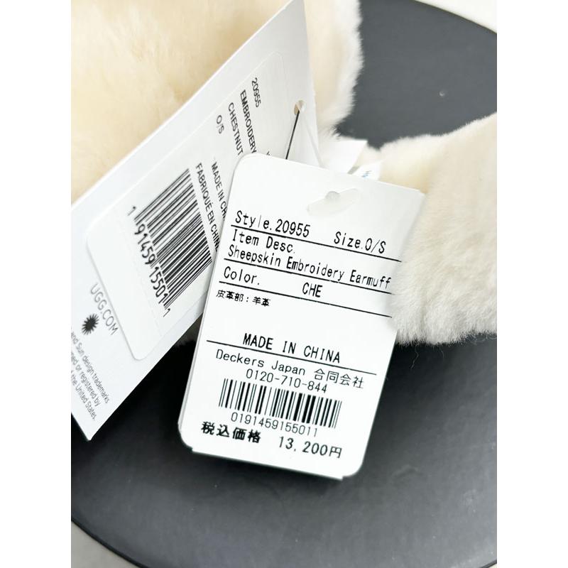 UGG 【 ugg 国内正規商品 】 Sheepskin Embroidery Earmuff アグ