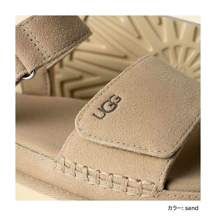 【安心の国内正規品】 UGG アグ レディース ゴールデンスター 1136783 W GOLDENSTAR 【SAND , BYF】 ベージュ ピンク ugg サンダル スウェード ロゴ ストラップの画像