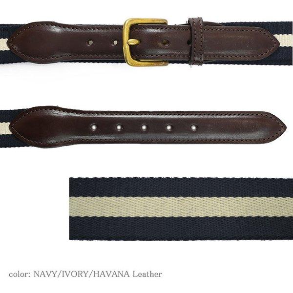 Whitehouse Cox　ホワイトハウスコックス　B2323 30mm WEBBING BELT ストライプ　ウェビングベルト｜gmmstore｜03