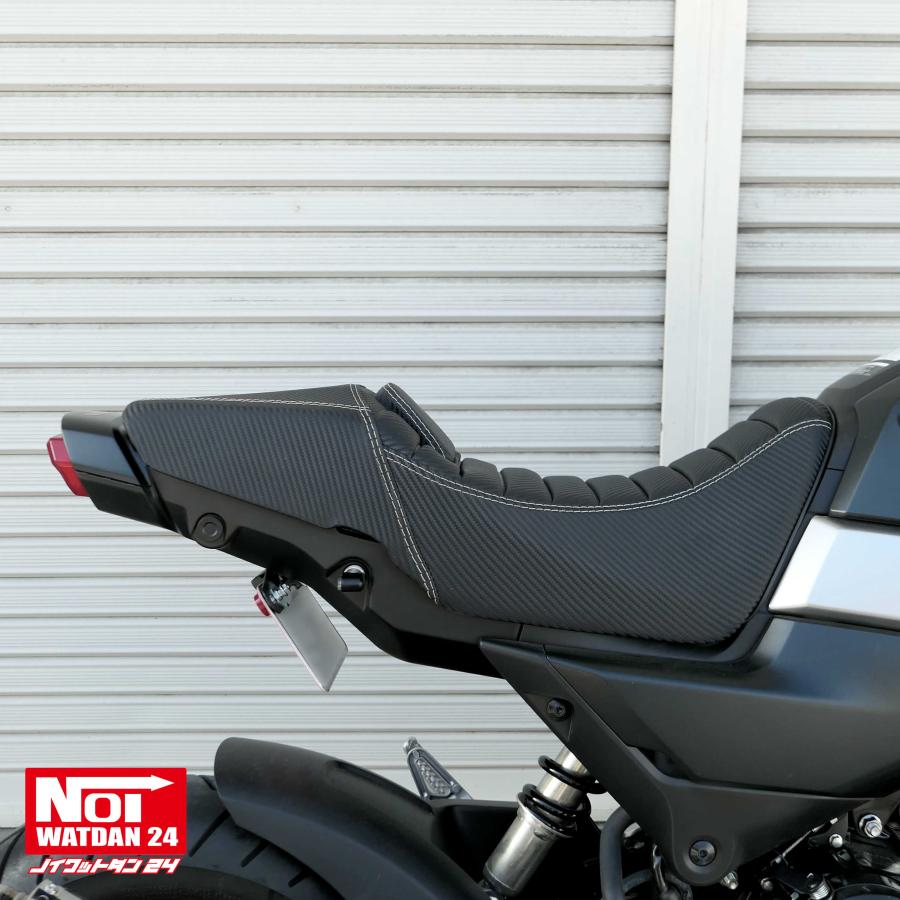 グロム(JC92)　シングルローダウンシート パット付　レッドステッチ グロム（ホンダ） グロム ローダウン シート JC92 NOI WATDAN24