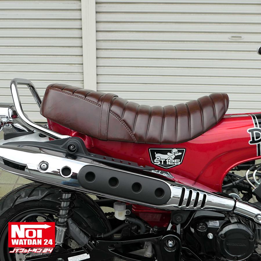 DAX125 赤チェック シート JB04 JB06 ホンダ（HONDA） ダックス125 ローダウン シート DAX125 JB04 JB06 NOI