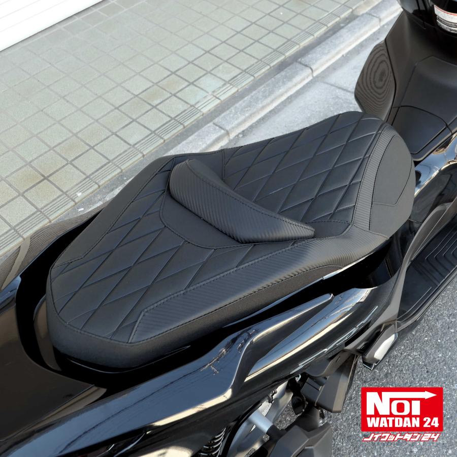 ホンダ　PCX　ダイヤプレスカスタムシート　高反発ウレタン内蔵　ブラック ホンダ PCX ローダウン ダイヤプレスシート 高反発ウレタン内蔵