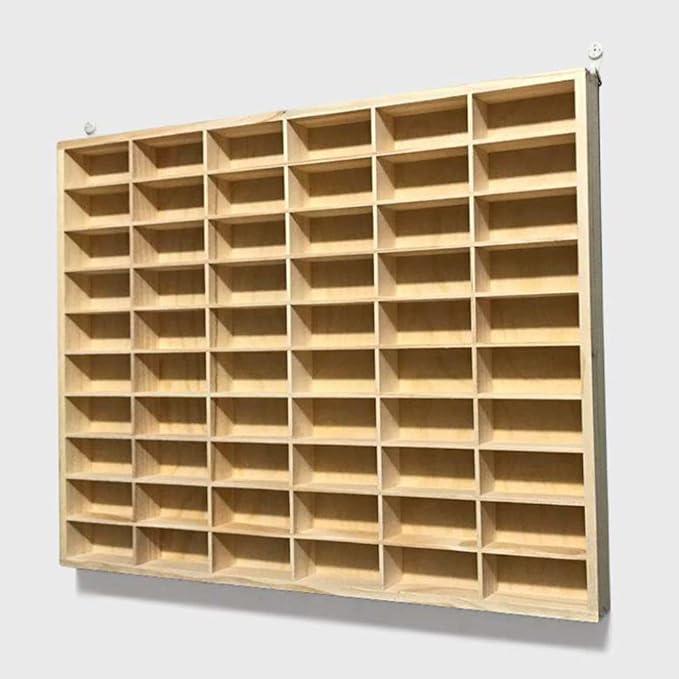 ゆったりトミカケース ６０マス 1/64スケールミニカー収納 アクリル付 日本製 ミニカー収納ケース トミカ60台・ロングトミカ10台 アクリル障子付