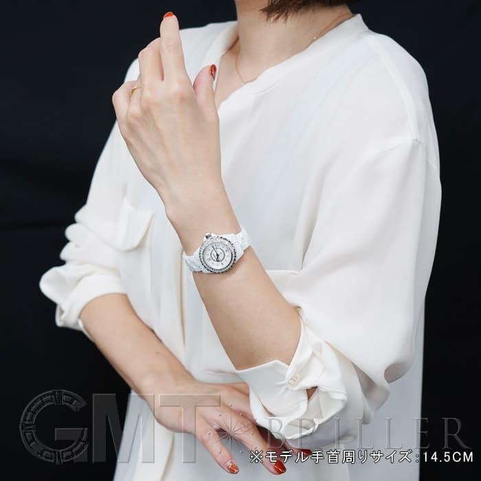シャネル J12 H2572 ホワイトセラミック ベゼルダイヤ MOP/8Pダイヤ 29mm 付属品完品 CHANEL 新品レディース 腕時計 送料無 | CHANEL | 10