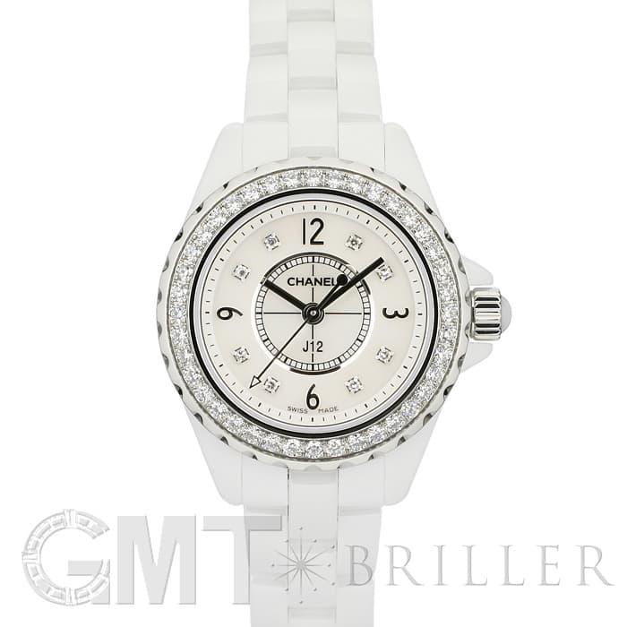 シャネル J12 H2572 ホワイトセラミック ベゼルダイヤ MOP/8Pダイヤ 29mm 付属品完品 CHANEL 新品レディース 腕時計 送料無 | CHANEL | 01