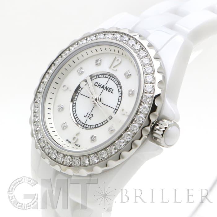 CHANEL（シャネル） J12 H2572 ホワイトセラミック ベゼルダイヤ MOP