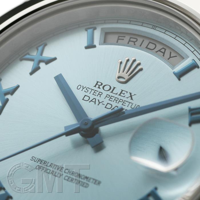 デイデイトII ロレックス Ref.218206 アイスブルー ローマ ROLEX DAY