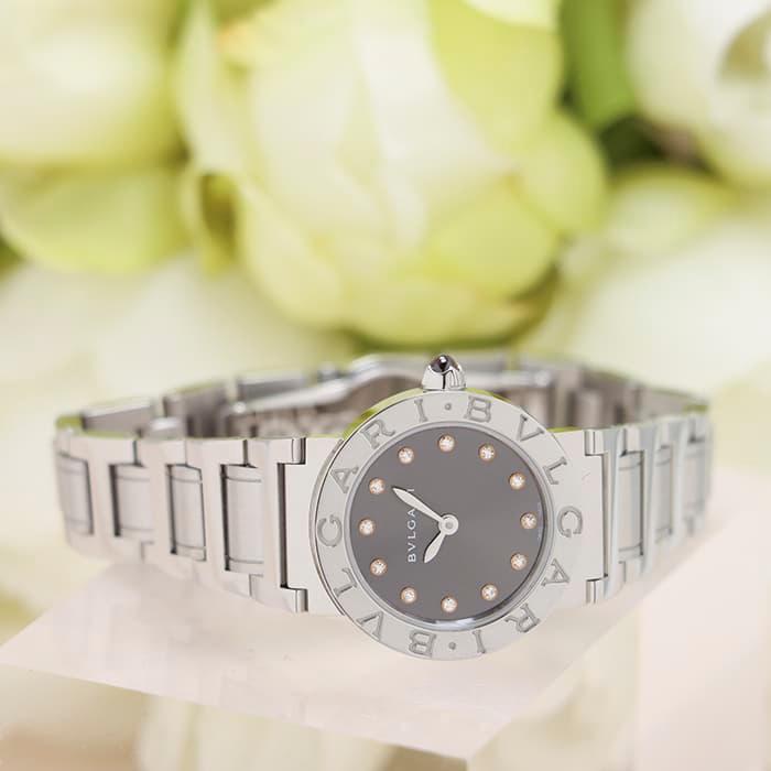 BVLGARI ブルガリ ブルガリブルガリ グレー 12Pダイヤ BBL26C6SS BVLGARI ブルガリ ブルガリブルガリ グレー 12Pダイヤ BBL26C6SS