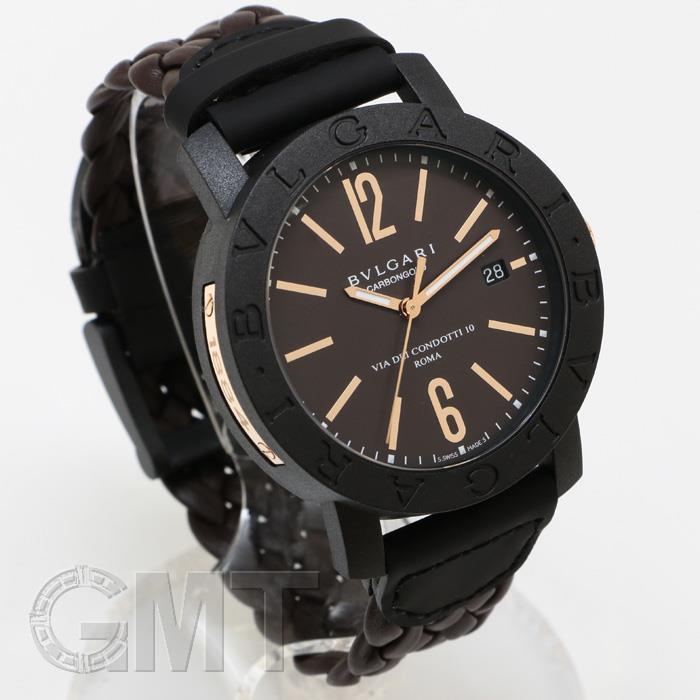 BVLGARI（ブルガリ） カーボンゴールド ブラウン メッシュレザー