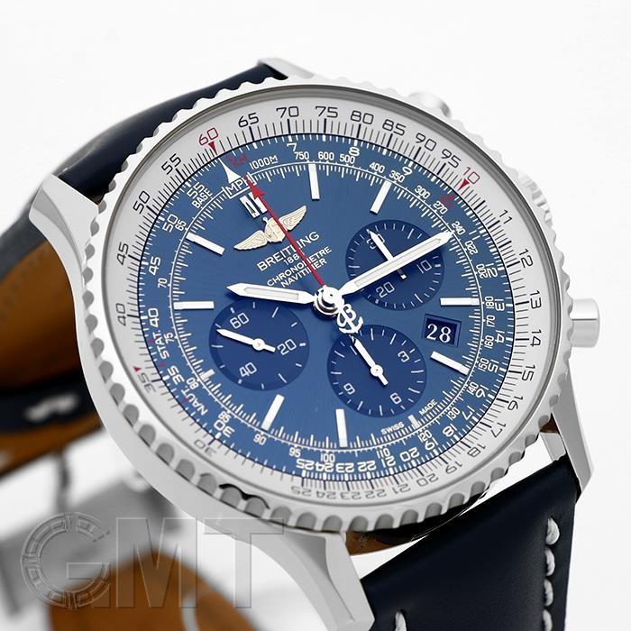 ブライトリング ナビタイマー01 46mm A017C89KBA ブルー カーフレザー BREITLING 【新品】【メンズ】 【腕時計】 【送料無料】 【年中無休】｜gmt｜03