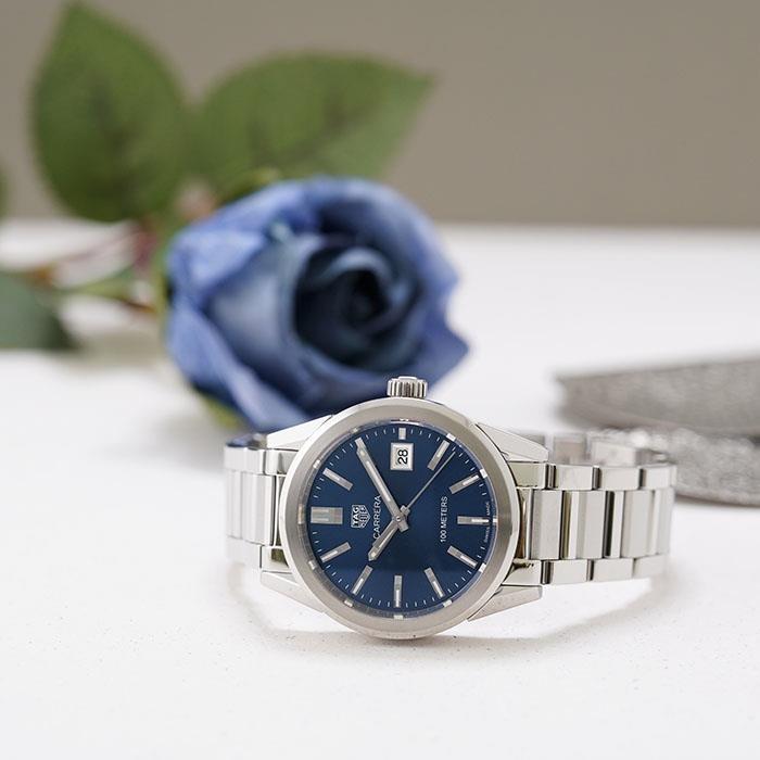 TAG HEUER タグホイヤー カレラ レディ 36mm クォーツ ブルー WBG1310 
