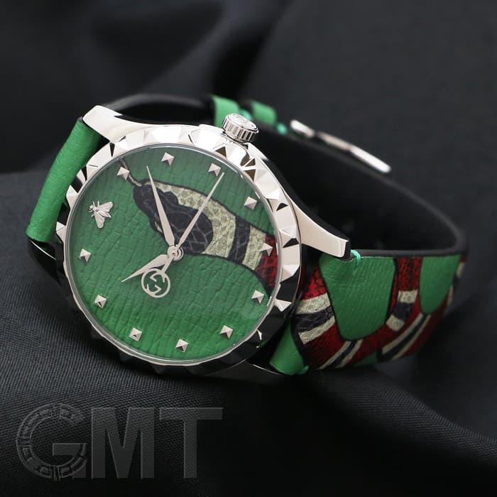 GUCCI（グッチ） Gタイムレス スネーク グリーン YA1264081 GUCCI 新品