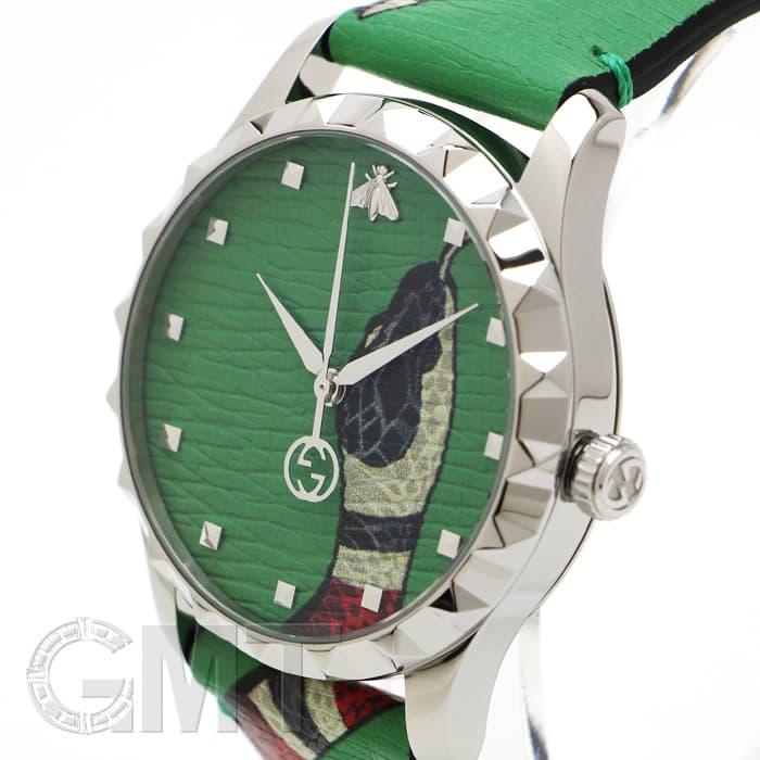 GUCCI（グッチ） Gタイムレス スネーク グリーン YA1264081 GUCCI 新品