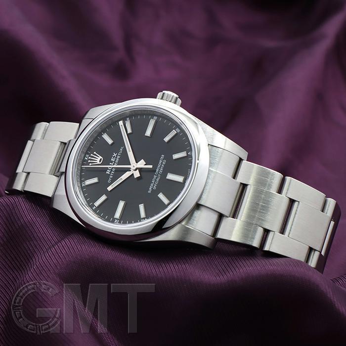 ロレックス オイスターパーペチュアル34 124200 ブラック ROLEX 新品メンズ 腕時計 送料無料