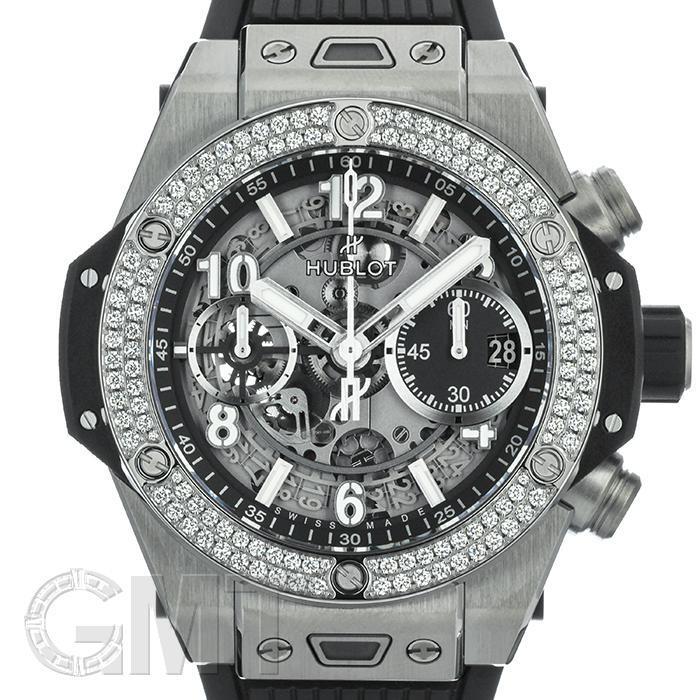 円高還元 ウブロ 送料無料 腕時計 新品メンズ HUBLOT 441.NX.1171.RX.1104 ダイヤモンド チタニウム ウニコ バン ビッグ 腕時計