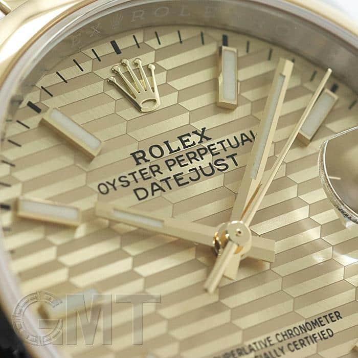 ロレックス デイトジャスト 36 126203 ゴールデンフルーテッド オイスターブレス ROLEX 新品メンズ 腕時計 送料無料｜gmt｜06