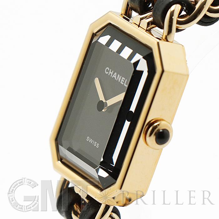 CHANEL 初代プルミエール XLサイズ最安値　腕時計 CHANEL シャネル プルミエールXL 腕時計 クオーツ 黒文字盤 SS 革
