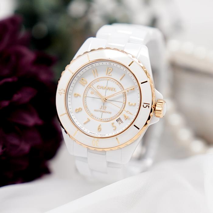 CHANEL シャネル J12 キャリバー 12.1, 38MM ホワイトセラミック CHANEL シャネル J12 キャリバー 12.1, 38MM ホワイトセラミック