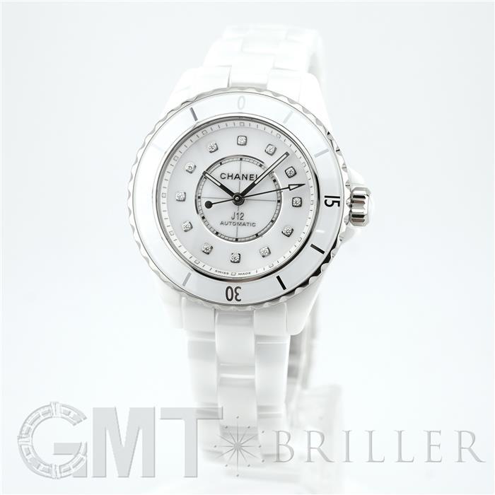 CHANEL シャネル J12 ホワイト セラミック 12Pダイヤ H9741 33mm
