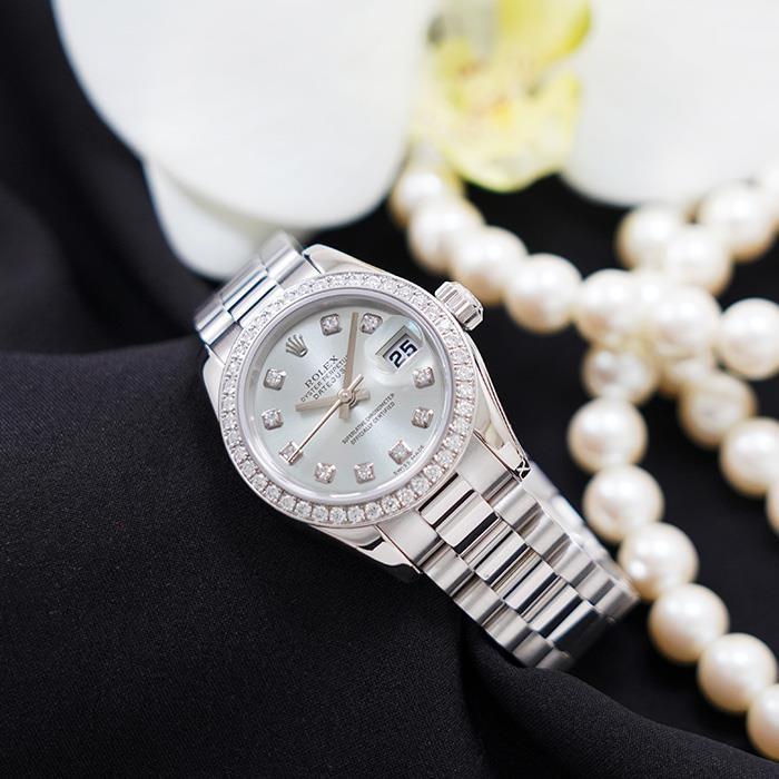 ROLEX ロレックス デイトジャスト 179136G アイスブルー ベゼル