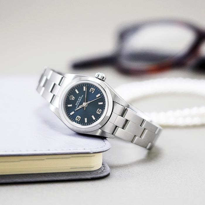 ROLEX ロレックス オイスターパーペチュアル 76080 ブルー369 A番 中古  