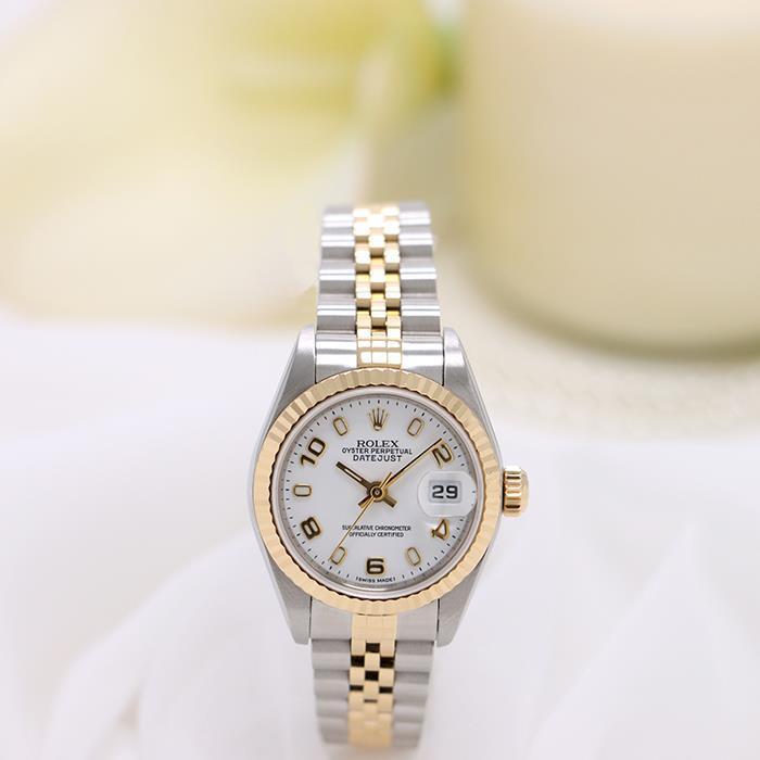 ROLEX（ロレックス） デイトジャスト 79173 ホワイト とびアラビア