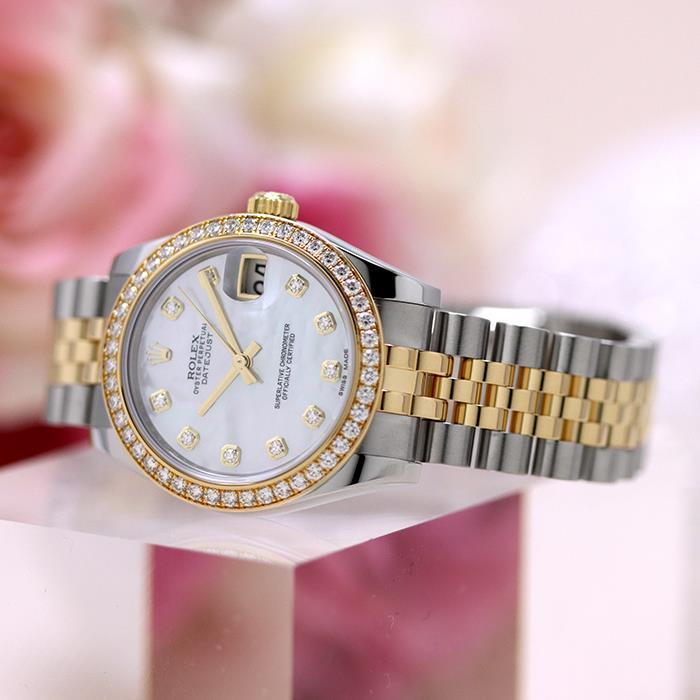 ROLEX ロレックス デイトジャスト 178383NG 31mm ホワイトMOP