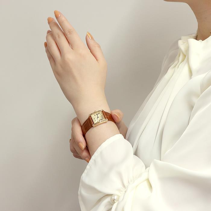 Cartier（カルティエ） タンク フランセーズ SM WE103831 ブラウン