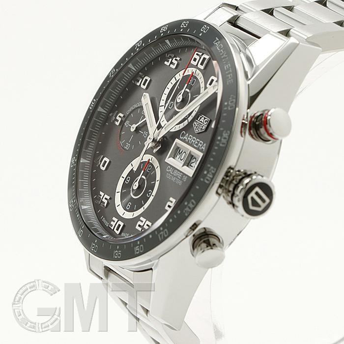 カレラ キャリバー16 クロノ デイデイト グレー CV2A1U.BA0738 TAG HEUER 中古メンズ 腕時計 【Dark green】 送料無料