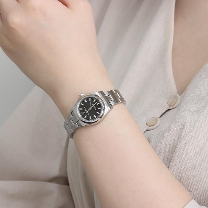 ROLEX ロレックス オイスターパーペチュアル 176200 ブラック ランダム  