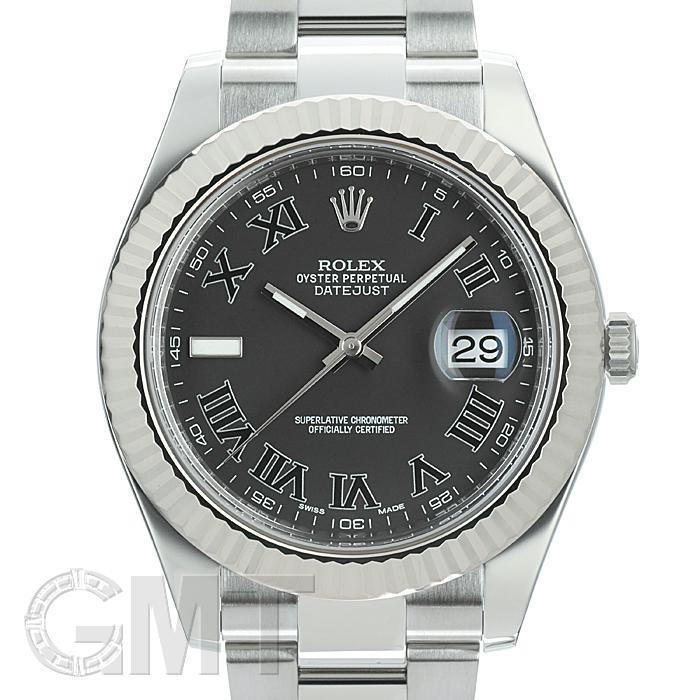 ROLEX（ロレックス） デイトジャストII 116334 グレーブラックローマ