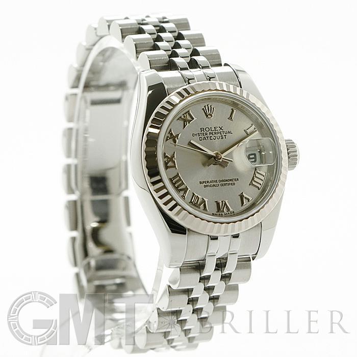 ロレックス デイトジャスト 79174 グレー ローマ Y番 レディース 中古 腕時計 ROLEX - ロレックス デイトジャスト 79174 グレー ローマ Y番