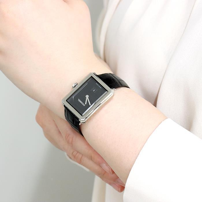 CHANEL シャネル ボーイフレンド H4884 ブラック 中古レディース