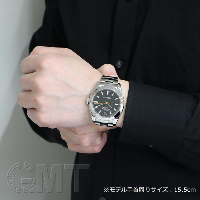 ロレックス ミルガウス 116400 ブラック V番 ROLEX 中古メンズ 腕時計 送料無料｜gmt｜07