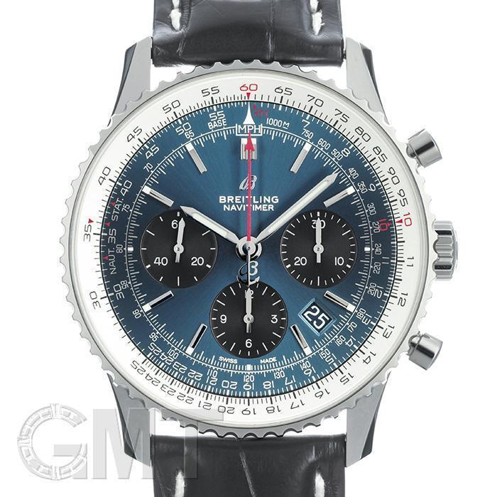 ブライトリング ナビタイマー1 B01 クロノグラフ 43 A022C-1WBA BREITLING 中古メンズ 腕時計 送料無料 : GMT ...
