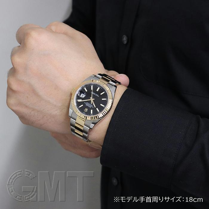 ロレックス デイトジャスト41 126333 ブラック オイスターブレス【未使用品】保証書2022年 付属品完品 ROLEX 未使用品メンズ 腕時計 送料無料｜gmt｜08