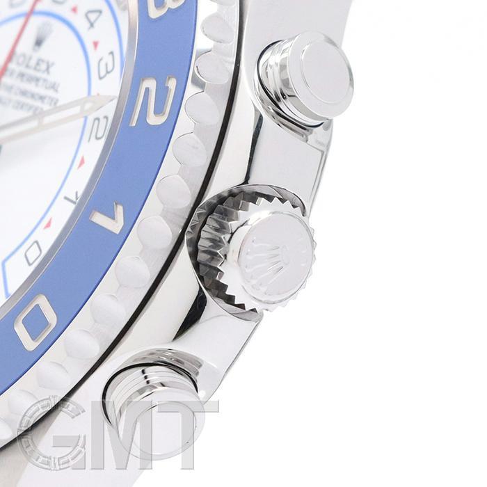 ロレックス ヨットマスターII 116680 白針 保証書2019年 付属品完品 ランダムシリアル ROLEX 中古メンズ 腕時計 送料無料｜gmt｜02