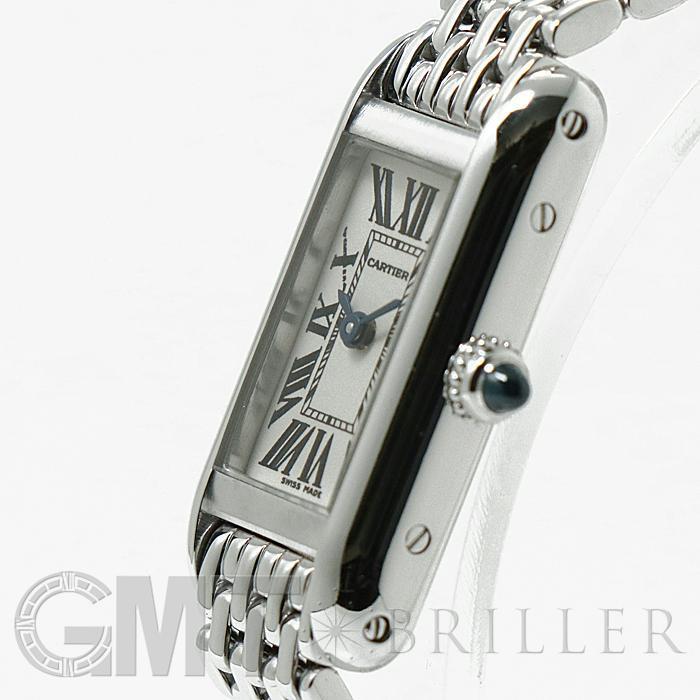 カルティエ タンクアロンジェWG 中古)CARTIER カルティエ タンク アロンジェ W15329U3 ホワイト