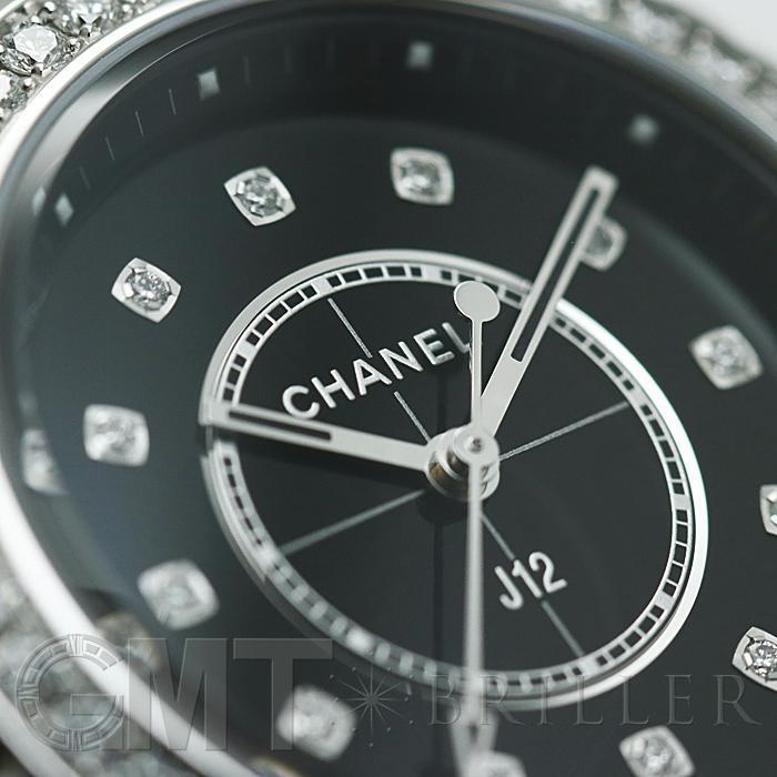 シャネル J12 ウォッチ 33mm ダイヤベゼル J12 33mm H6419 箱 保証書 セラミック レディース時計 ブラック 仕上げ済 美品 【中古】 CHANEL（シャネル） J12 33mm H6419 ブラックセラミック ベゼルダイヤ