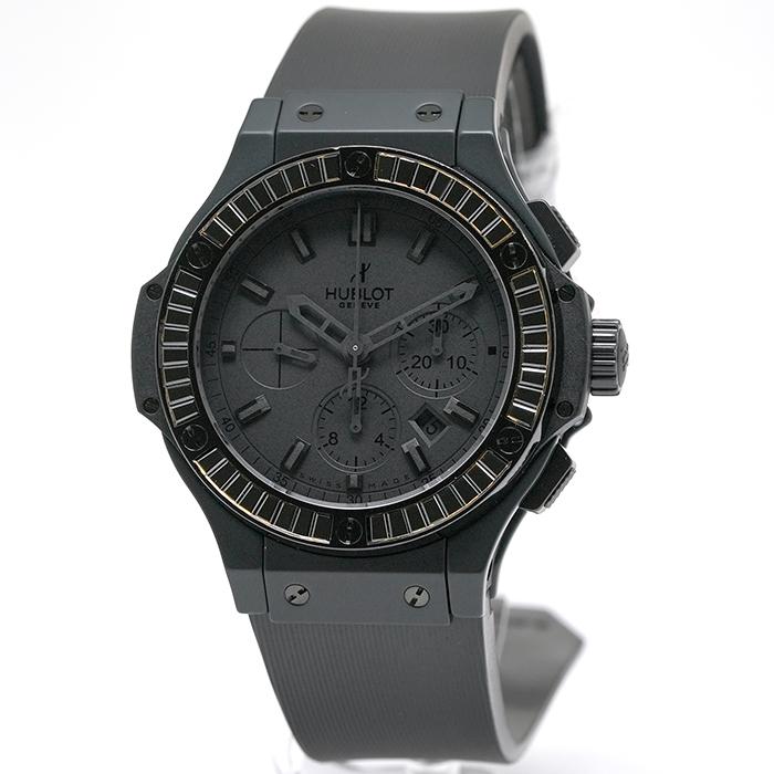 ウブロ HUBLOT ビッグバン ブラックレザー&ラバー ストラップ 中古 HUBLOT（ウブロ） ビッグバン オールブラック ブラックキャラット 301