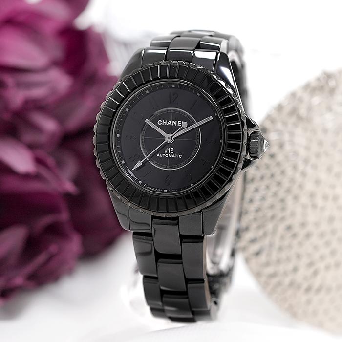 CHANEL シャネル H6784 J12 エディション1 33mm 世界555本限定 腕時計 セラミック セラミック レディース [中古] CHANEL - CHANEL シャネル H6784 J12 エディション1 33mm 世界555本
